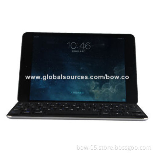 Wireless Bluetooth 3.0 Keyboard Case for iPad Mini 1/Retina iPad Mini, Magnetic Strip/Groove